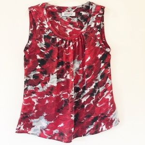 NWOT sleeveless scoop neck blouse, sz med